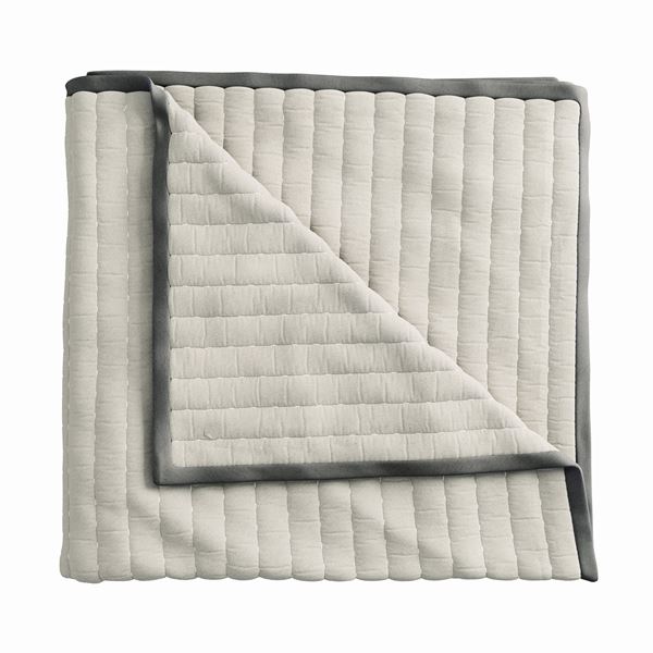 Emani Quilted Throw - Chalk